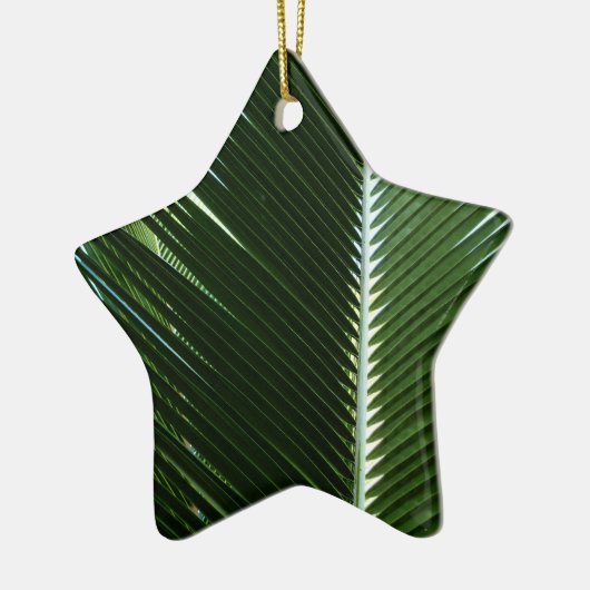Ornement En Céramique Overlapping Palm Fronds Tropical Green Abstract (Gauche)