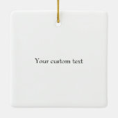 Ornement En Céramique Overto Pinto Wild Horse Pony Noël personnalisé (Dos)