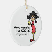 Ornement En Céramique Oxymoron bonjour (Droite)