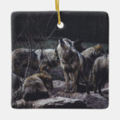 Ornement En Céramique Pack Wolf (Devant)