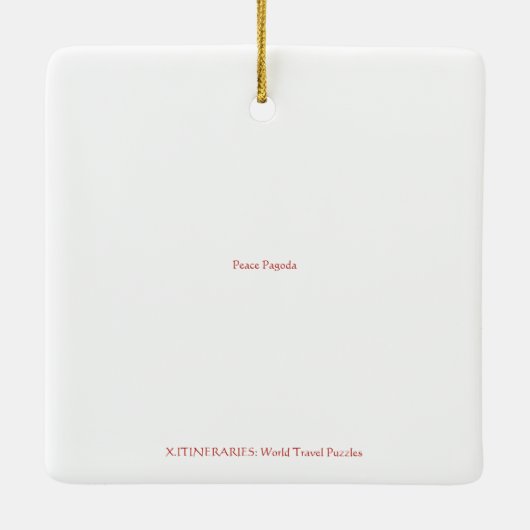 Ornement En Céramique Pagode de la paix (Dos)
