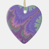 Ornement En Céramique Paisley rose et pourpre (Droite)