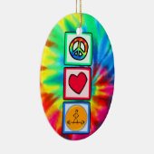 Ornement En Céramique Paix, amour, Bodybuilding (Droite)