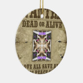 Ornement En Céramique Paix Recherchée (Droite)