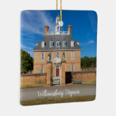 Ornement En Céramique Palais des Gouverneurs à Williamsburg VA (Droite)