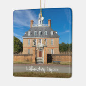 Ornement En Céramique Palais des Gouverneurs à Williamsburg VA (Gauche)