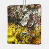 Ornement En Céramique Palette de l'artiste #1 (Gauche)