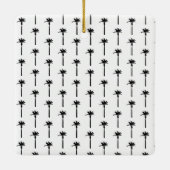 Ornement En Céramique Palm Tree Silhouette NOM Travel Plage Côte (Dos)