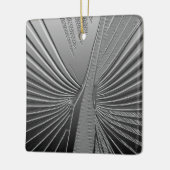 Ornement En Céramique Palmette de chrome d'art déco (Gauche)