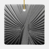 Ornement En Céramique Palmette de chrome d'art déco (Dos)