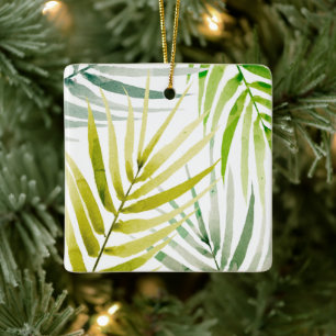 Ornement En Céramique Palmiers ombres