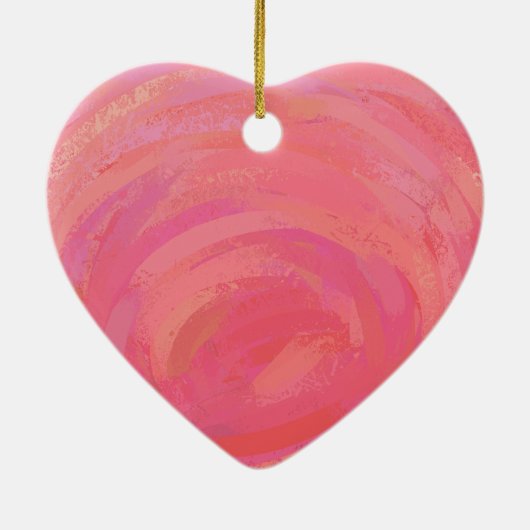 Ornement En Céramique Panda Bear à la Saint-Valentin (Dos)