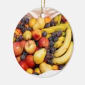 Ornement En Céramique Panier plein de fruits (Gauche)