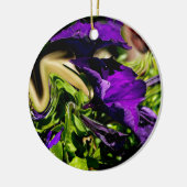 Ornement En Céramique Panique violette (Gauche)