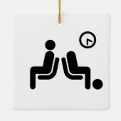 Ornement En Céramique Panneau d'attente long (Dos)