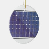 Ornement En Céramique Panneau solaire sur le blanc (Droite)