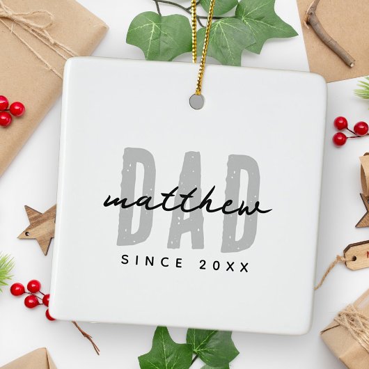 Ornement En Céramique Papa Depuis 20XX Moderne Simple Preppy