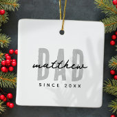 Ornement En Céramique Papa Depuis 20XX Moderne Simple Preppy