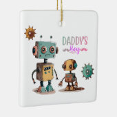 Ornement En Céramique "Papa's Boy" Robots design (Droite)