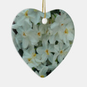 Ornement En Céramique Paperwhite Narcissus Fleurs blanches délicates (Droite)