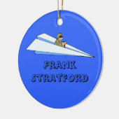 Ornement En Céramique Papier volant personnalisable (Gauche)