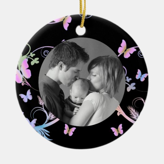 Ornement En Céramique Papillon (Devant)