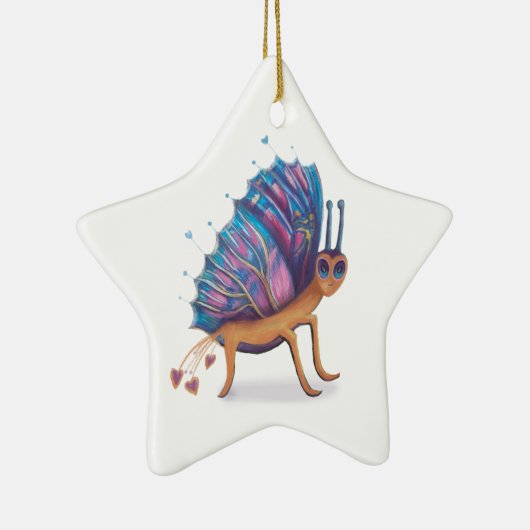 Ornement En Céramique papillon (Droite)