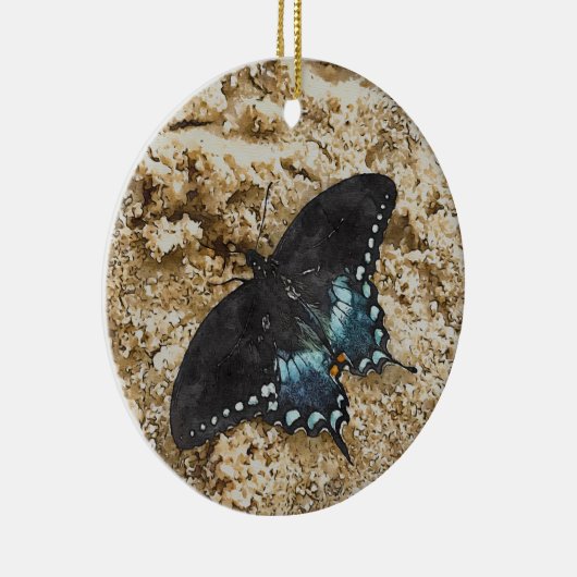 Ornement en céramique papillon (Droite)