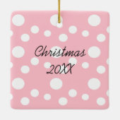 Ornement En Céramique Papillon, Arc-en-ciel, Fleur Photo Noël (Dos)