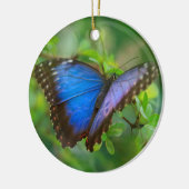 Ornement en céramique papillon bleu (Gauche)