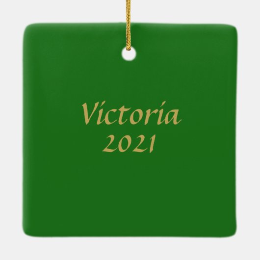 Ornement En Céramique Papillon Celtique Or complexe Personnalisé (Dos)