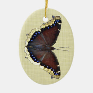 Ornement En Céramique Papillon en deuil - Nymphalis antiopa