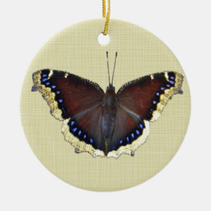Ornement En Céramique Papillon en deuil - Nymphalis antiopa