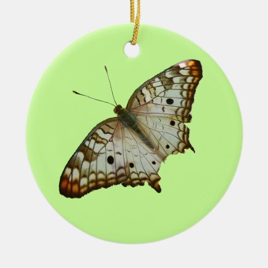 Ornement En Céramique Papillon exotique de Sainte-Lucie (Devant)