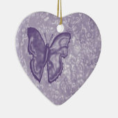 Ornement En Céramique Papillon pourpre (Droite)