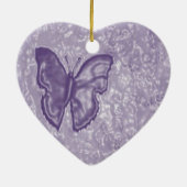 Ornement En Céramique Papillon pourpre (Dos)