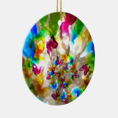 Ornement En Céramique Papillons Abstraits (Droite)