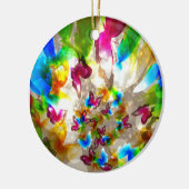 Ornement En Céramique Papillons Abstraits (Gauche)