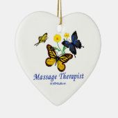 Ornement En Céramique Papillons de thérapeute de massage (Droite)