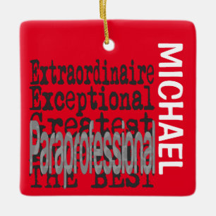 Ornement En Céramique Paraprofessionnel Extraordinaire PERSONNALISÉ
