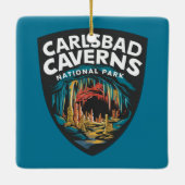 Ornement En Céramique Parc national des Cavernes Carlsbad (Dos)