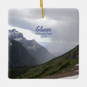 Ornement En Céramique Parc national des Glaciers Trois montagnes Moody N