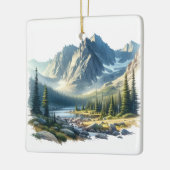 Ornement En Céramique Parc national des Rocheuses Colorado (Gauche)