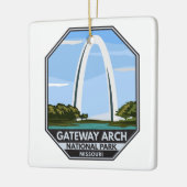 Ornement En Céramique Parc national Gateway Arch Missouri (Gauche)
