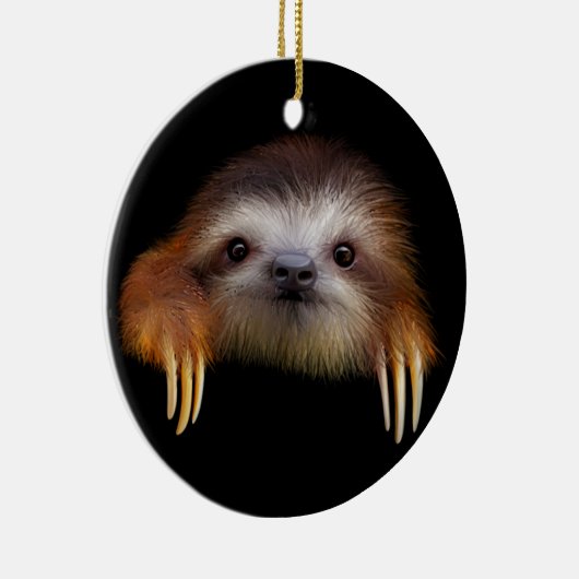 Ornement En Céramique Paresse de bébé (Droite)