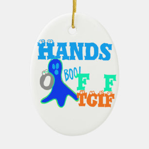 Ornement En Céramique Parfait Boo ! TGIF Merci Dieu Son Vendredi Hakuna 