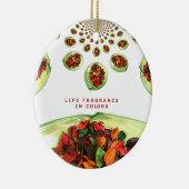 Ornement En Céramique Parfum de vie en potpourri couleur (Droite)