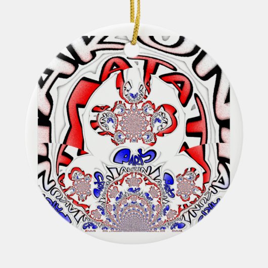 Ornement En Céramique Paris beau design de devis extraordinaire (Devant)