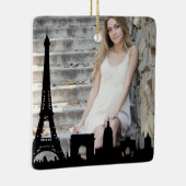 Ornement En Céramique Paris Skyline Tour Eiffel (Droite)