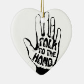 Ornement En Céramique Parler À La Main (Droite)